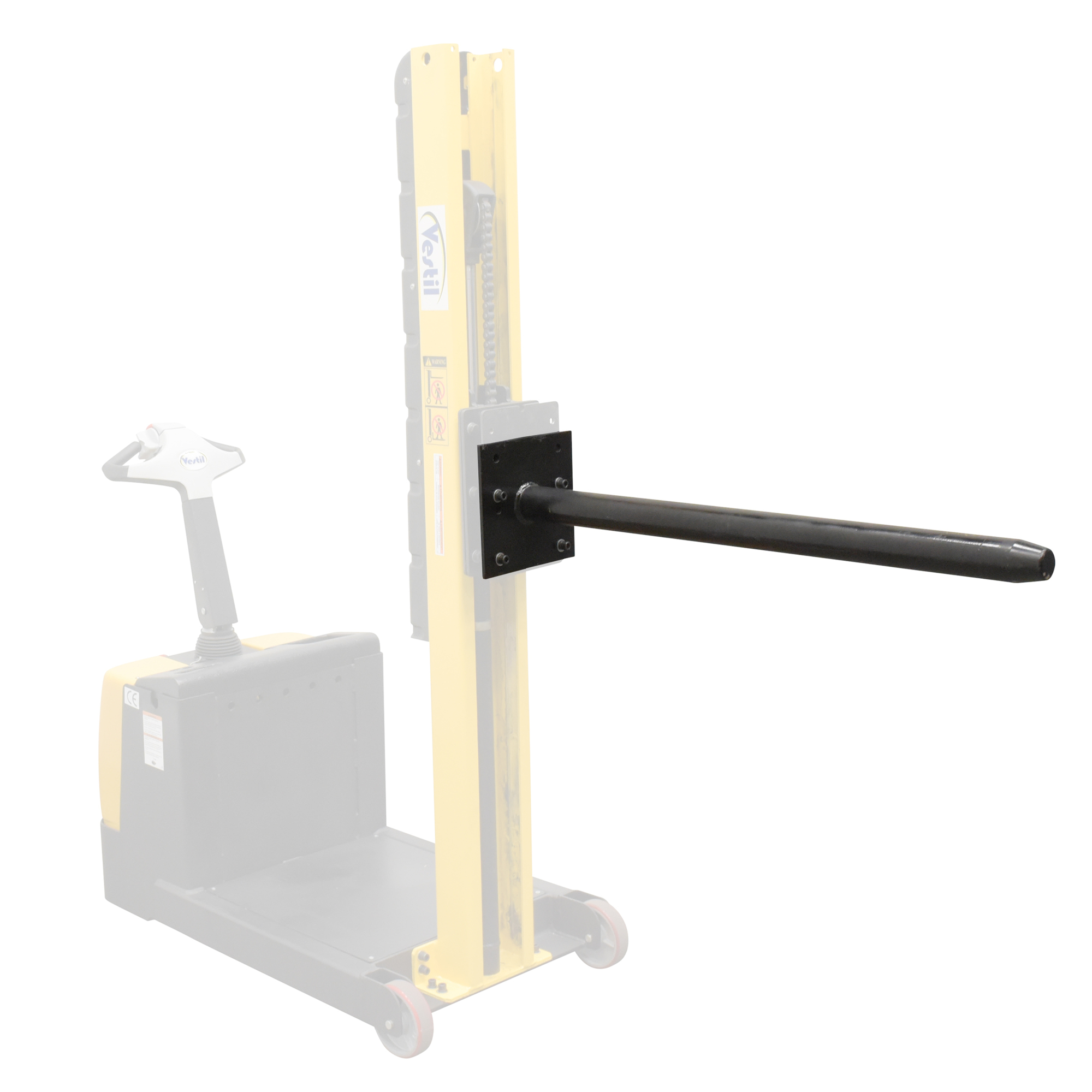 Vestil Steel Counter Balanced Power Lift Paper/Carpet Roll Lifter — 3in. Diameter Attachment, 200-Lb. Capacity, Black, Model# STA-ATT-PRP